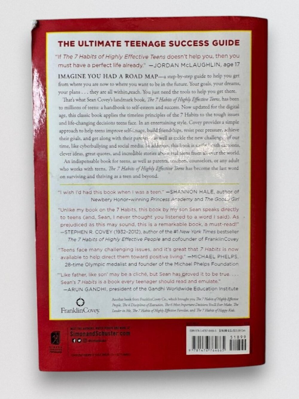 7 Habits of Highly Effective Teens Paperback Self Help Book - Picture 3 of 3